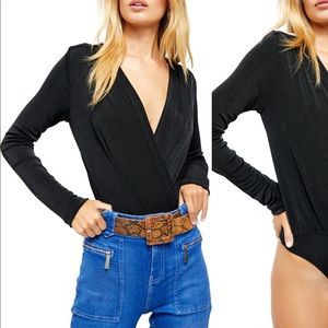 free people // turnt black bodysuit
